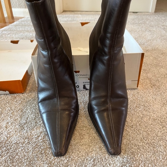 Donald J Pliner, leather boots, espresso, size 9, gently used in original box - Picture 2 of 6